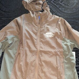 PacSun Brown and Green Windbreaker